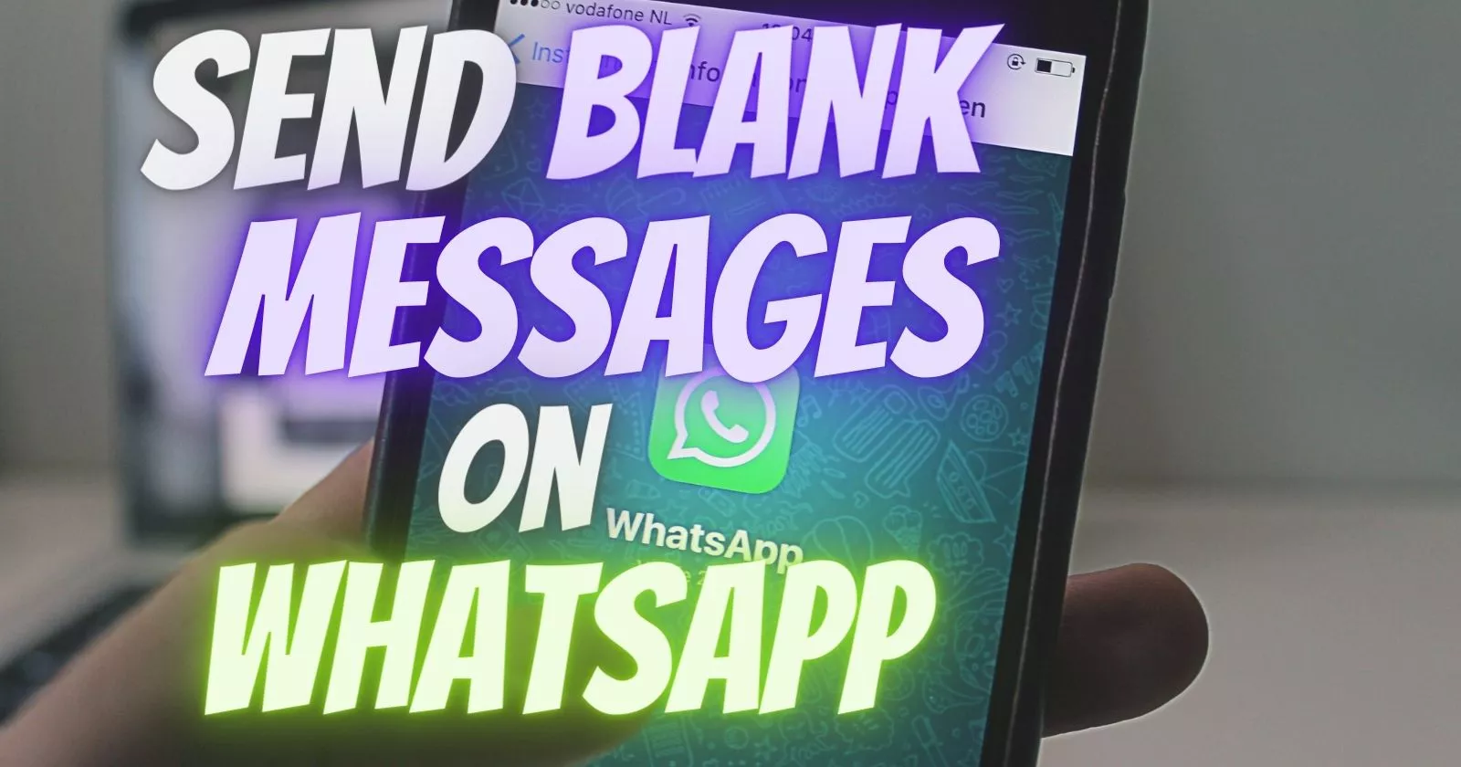 how to send blank messages on whatsapp