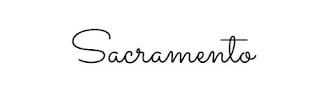 Sacramento font Sacramento font