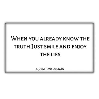 When Someone Is Lying and You Know the Truth Quotes