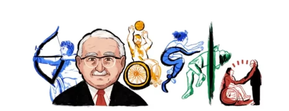 Google doodle of Ludwig Guttmann