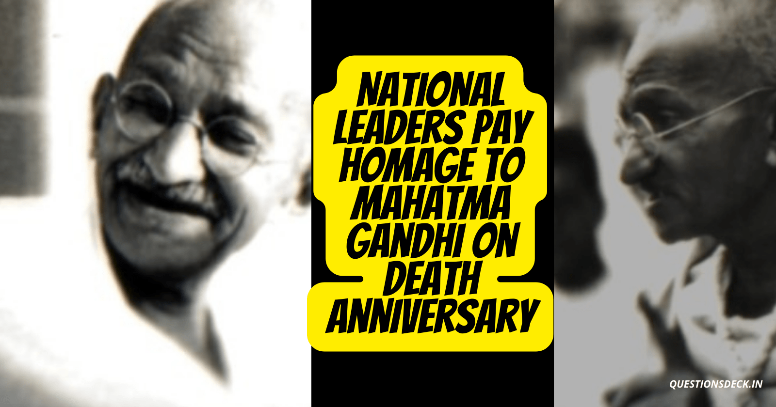 Leaders pay homage on Mahatma Gandhi Death Anniversary