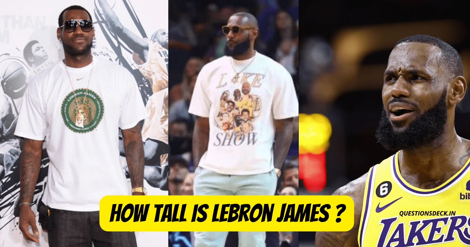How tall is lebron james
