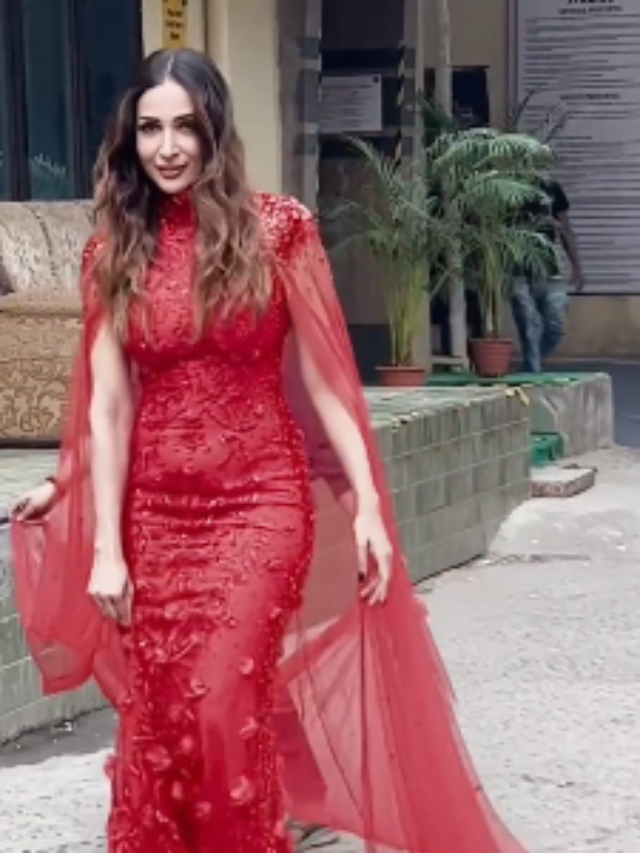 Malaika Arora in red