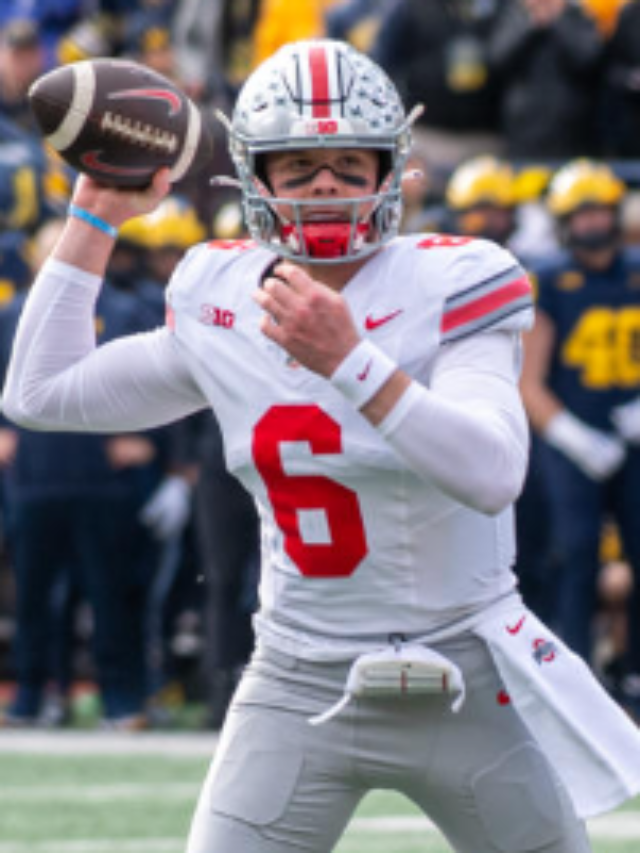 Quarterback Kyle McCord from Ohio State enters the transfer portal.