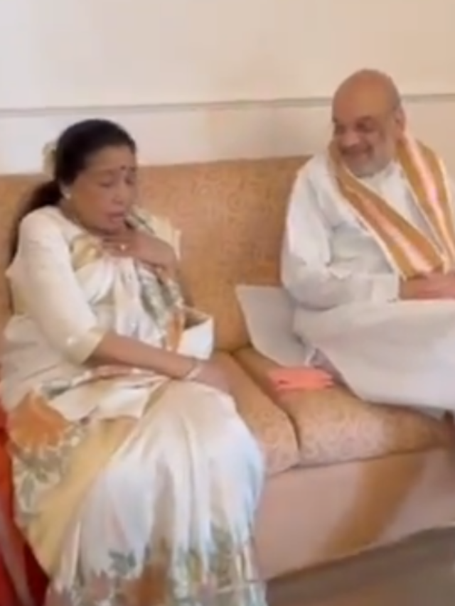 Asha Bhosle sings Abhi Na Jao Chhod Kar meets Home Minister Amit Shah