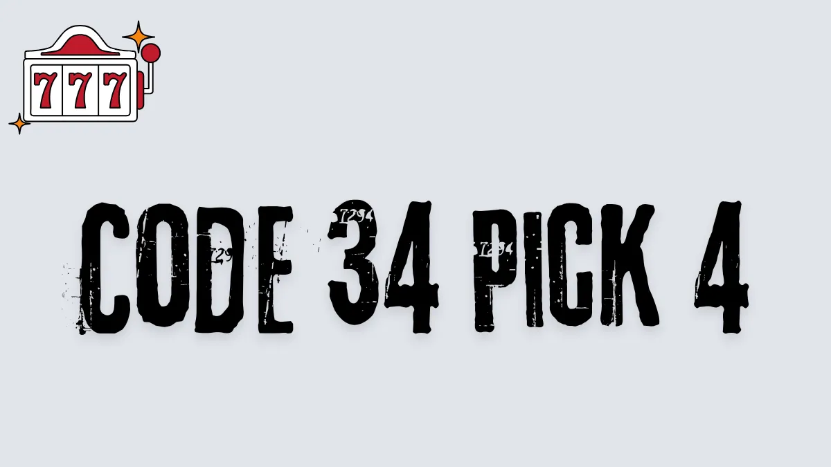 Code 34 Pick 4