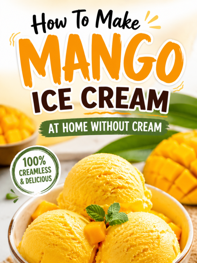 How To Make Mango Ice Cream At Home Without Cream